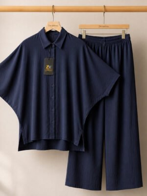 Mahal Luxe Batwing Shirt & Wide-Leg Co-Ord Set