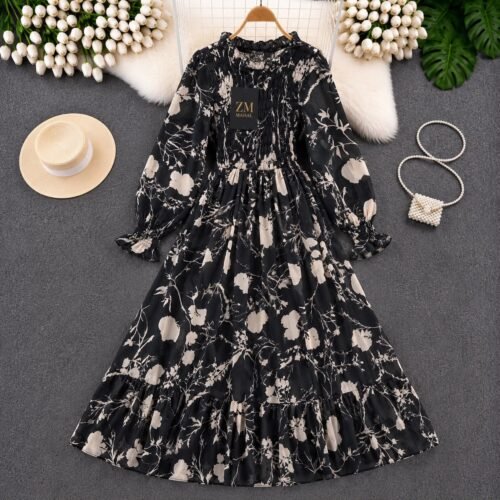 imported floral chiffon smocked maxi dress light blue floral.jpg